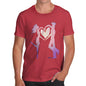 Men's Valentine's Couple Word Heart T-Shirt