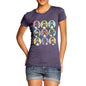 Women's Guin Penguin Emoticons T-Shirt