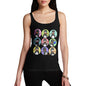 Women's Guin Penguin Emoticons Tank Top