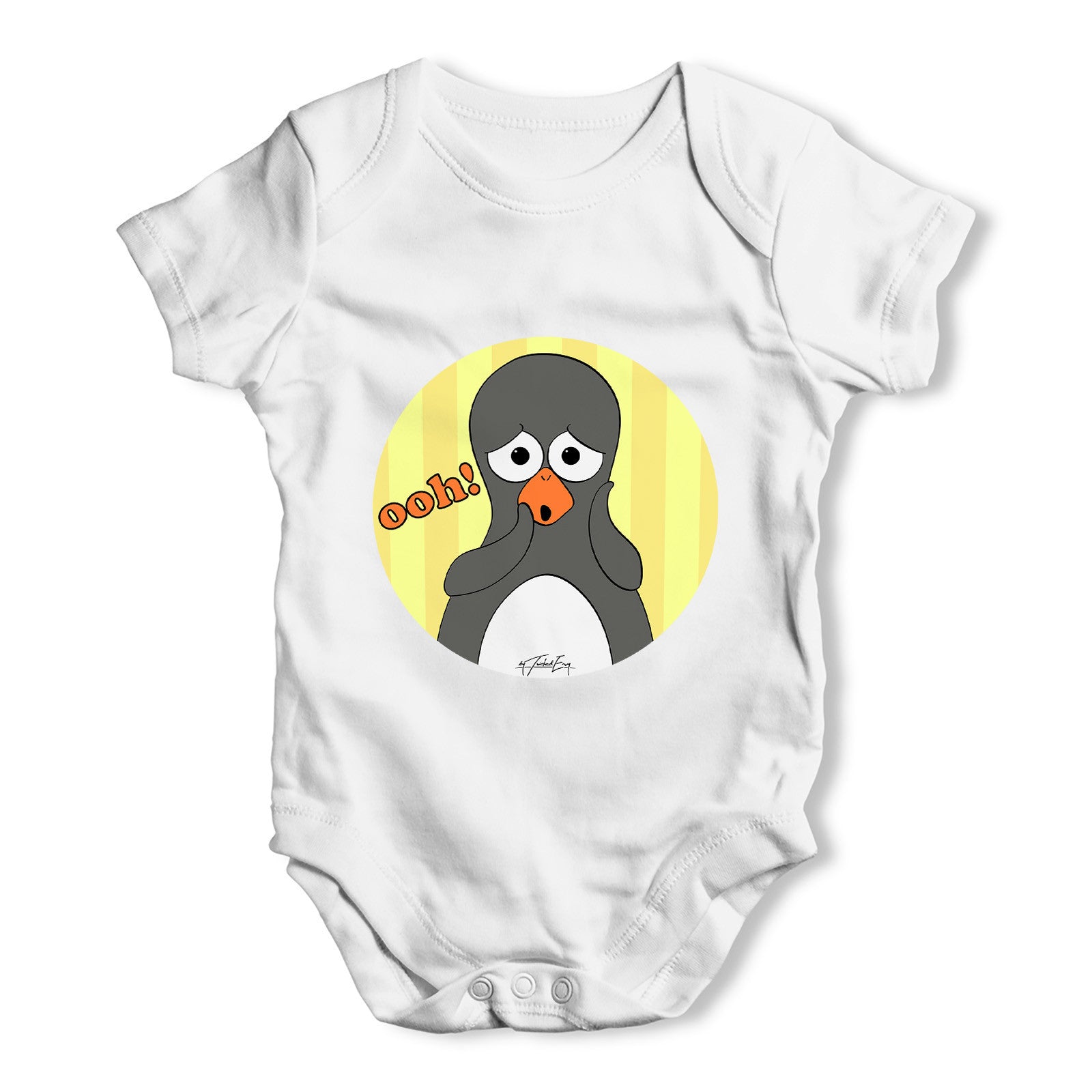 Guin The Penguin Ooh! Emoticon Baby Grow Bodysuit