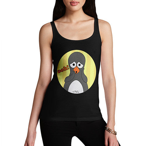 Women's Guin Penguin Ooh! Emoticon Tank Top