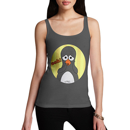 Women's Guin Penguin Ooh! Emoticon Tank Top