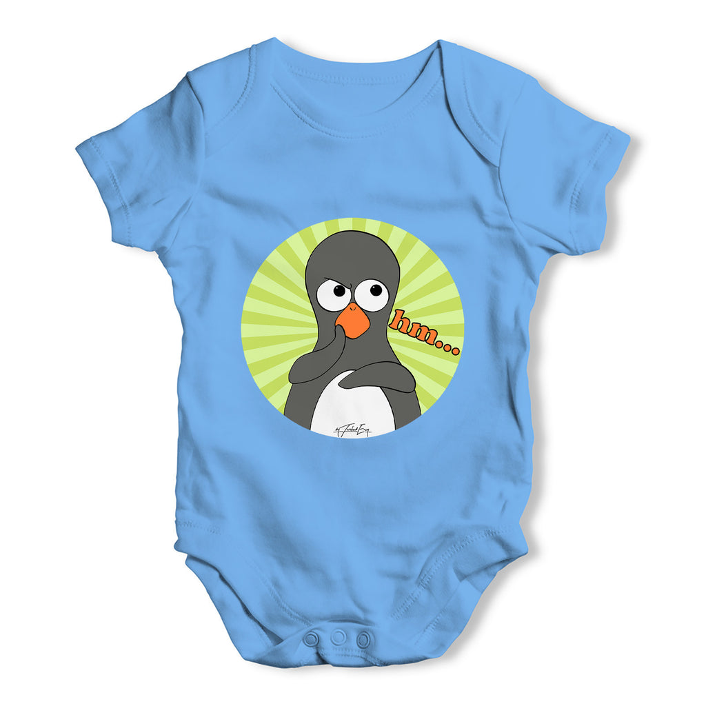 Guin The Penguin Hm?E Emoticon Baby Grow Bodysuit