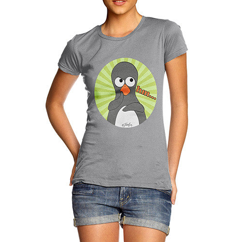 Women's Guin Penguin Hm Emoticon T-Shirt