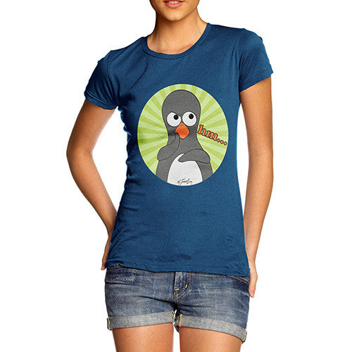 Women's Guin Penguin Hm Emoticon T-Shirt