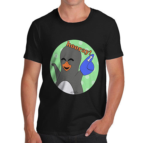 Men's Guin Penguin Hooray! Emoticon T-Shirt