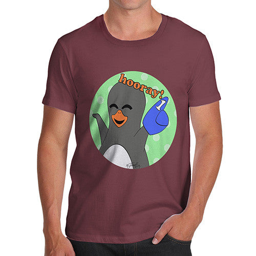 Men's Guin Penguin Hooray! Emoticon T-Shirt