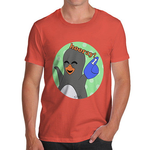 Men's Guin Penguin Hooray! Emoticon T-Shirt