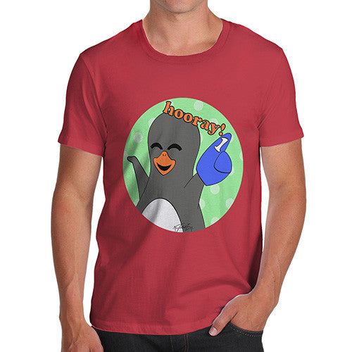 Men's Guin Penguin Hooray! Emoticon T-Shirt