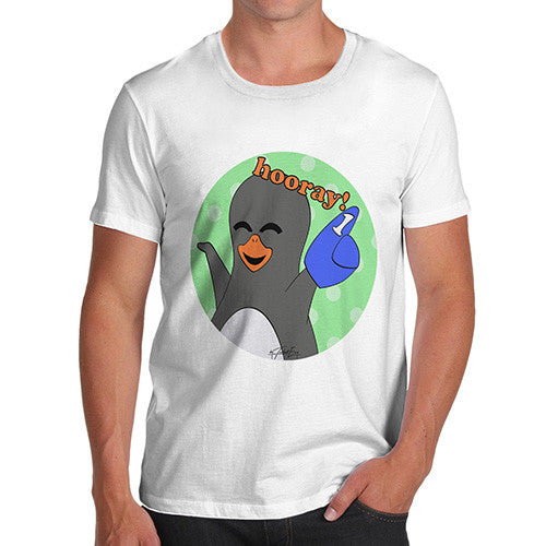 Men's Guin Penguin Hooray! Emoticon T-Shirt