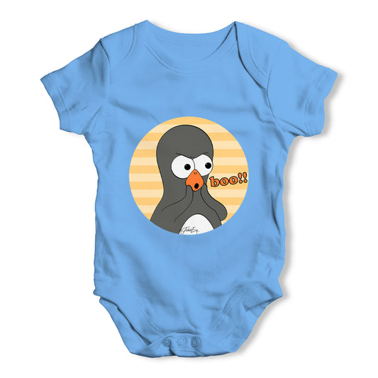 Guin The Penguin Boo Emoticon Baby Grow Bodysuit