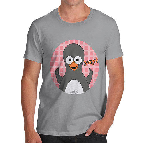 Men's Guin Penguin Yay! Emoticon T-Shirt