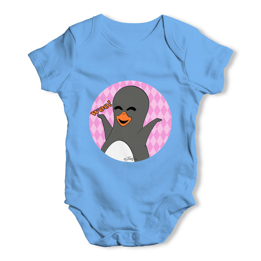 Guin The Penguin Woo Emoticon Baby Grow Bodysuit