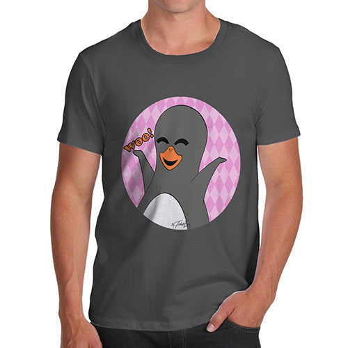 Men's Guin Penguin Woo! Emoticon T-Shirt