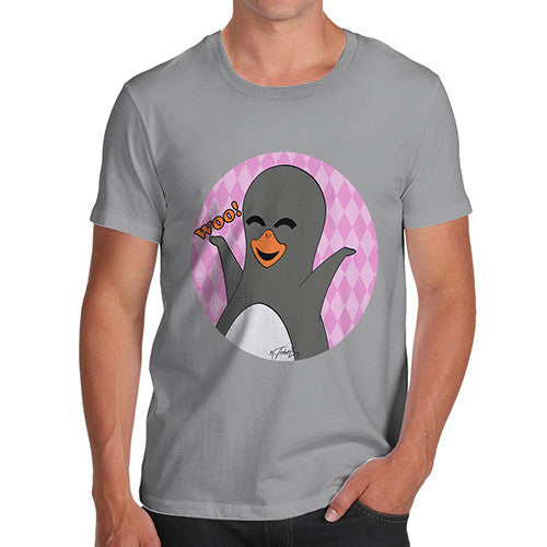 Men's Guin Penguin Woo! Emoticon T-Shirt