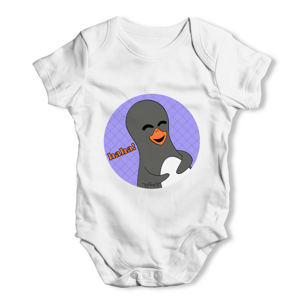 Guin Penguin HahHa Emoticon Baby Grow Bodysuit