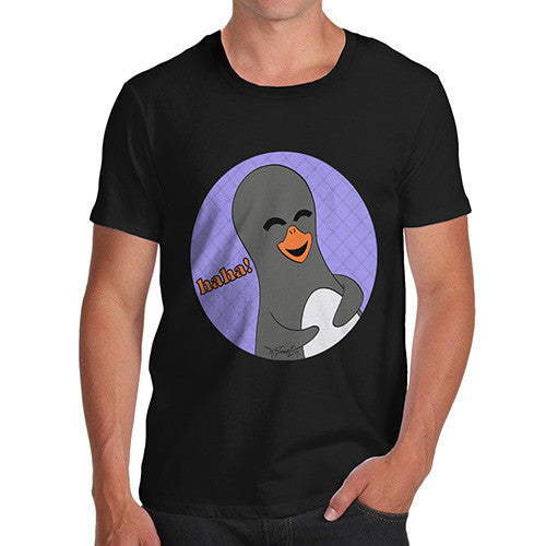 Men's Guin Penguin Haha! Emoticon T-Shirt