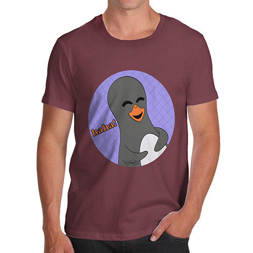 Men's Guin Penguin Haha! Emoticon T-Shirt