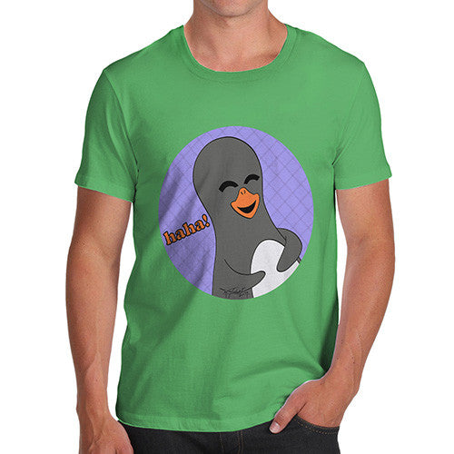 Men's Guin Penguin Haha! Emoticon T-Shirt