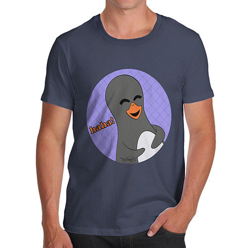 Men's Guin Penguin Haha! Emoticon T-Shirt