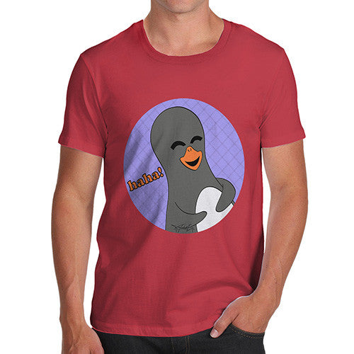 Men's Guin Penguin Haha! Emoticon T-Shirt