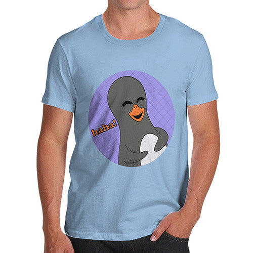 Men's Guin Penguin Haha! Emoticon T-Shirt