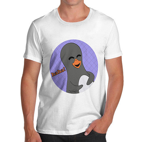 Men's Guin Penguin Haha! Emoticon T-Shirt