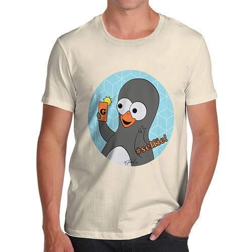 Men's Guin Penguin #Selfie! Emoticon T-Shirt