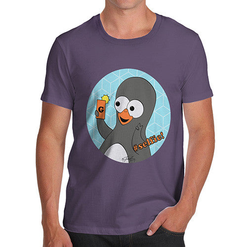 Men's Guin Penguin #Selfie! Emoticon T-Shirt