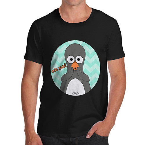 Men's Guin Penguin Oh No! Emoticon T-Shirt