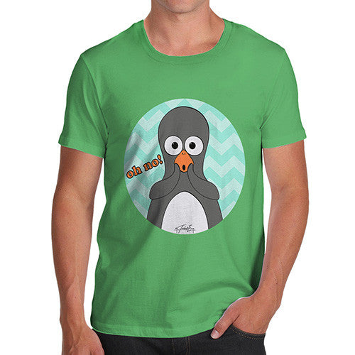 Men's Guin Penguin Oh No! Emoticon T-Shirt