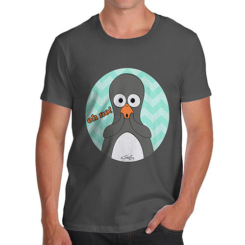 Men's Guin Penguin Oh No! Emoticon T-Shirt