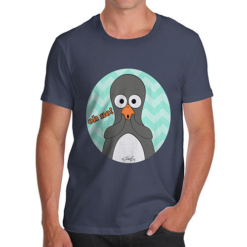 Men's Guin Penguin Oh No! Emoticon T-Shirt