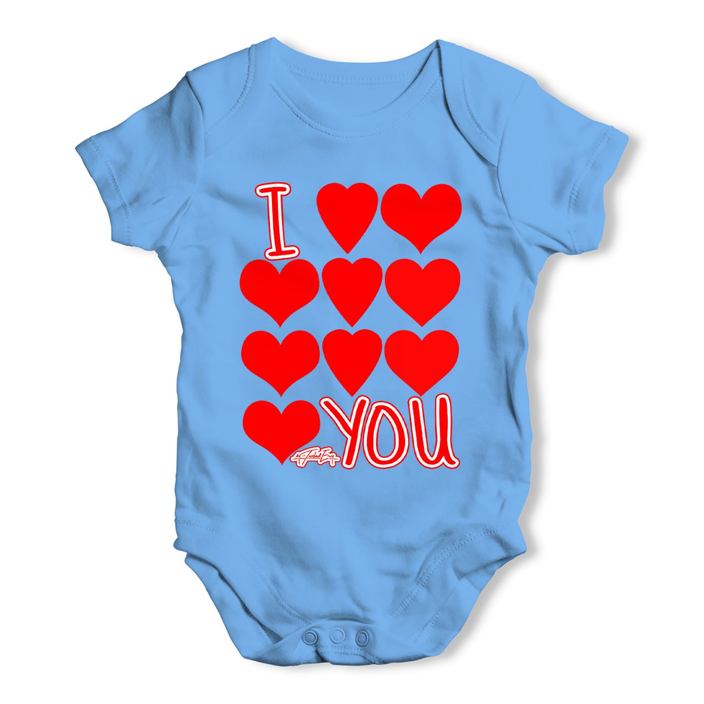 I Hearts Love You Baby Grow Bodysuit