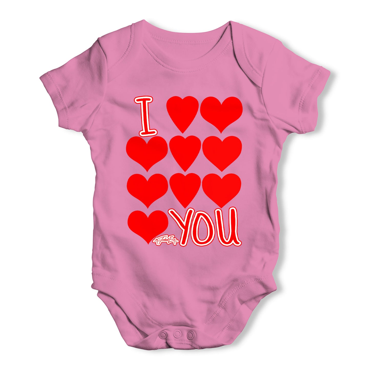 I Hearts Love You Baby Grow Bodysuit