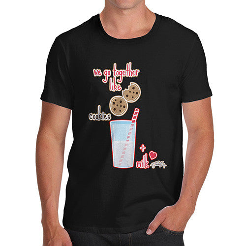 Men's We Go Together Like Cookies + Milk T-Shirt