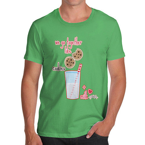 Men's We Go Together Like Cookies + Milk T-Shirt