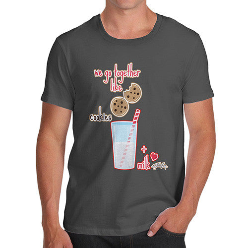 Men's We Go Together Like Cookies + Milk T-Shirt