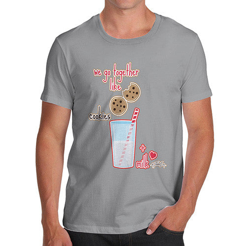 Men's We Go Together Like Cookies + Milk T-Shirt