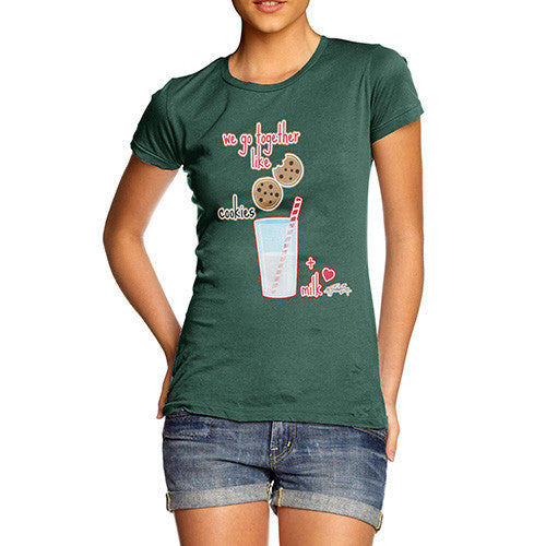 Women's We Go Together Like Cookies + Milk T-Shirt