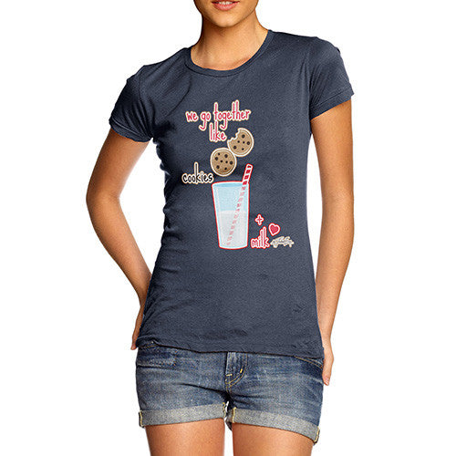 Women's We Go Together Like Cookies + Milk T-Shirt