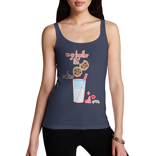 Women's We Go Together Like Cookies + Milk Tank Top