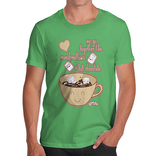 Men's We Go Together Like Marshmallows + Hot Chocolate T-Shirt