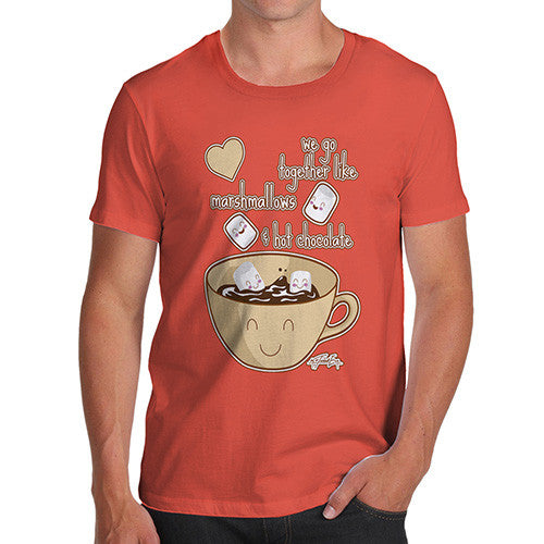 Men's We Go Together Like Marshmallows + Hot Chocolate T-Shirt