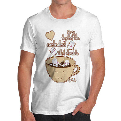 Men's We Go Together Like Marshmallows + Hot Chocolate T-Shirt