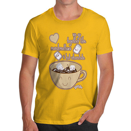 Men's We Go Together Like Marshmallows + Hot Chocolate T-Shirt