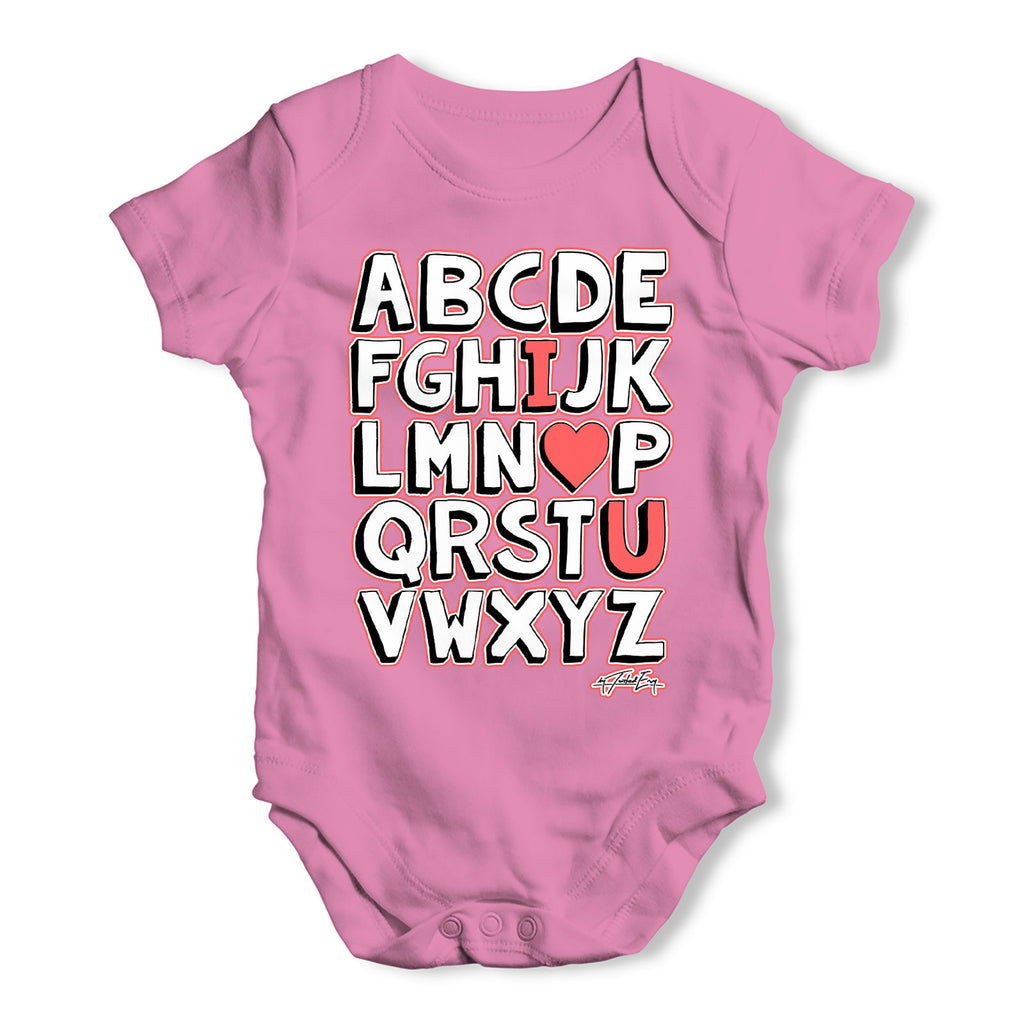 Alphabet I Love You Baby Grow Bodysuit