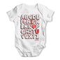 Alphabet I Love You Baby Grow Bodysuit