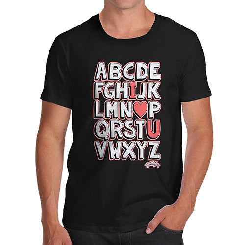 Men's Alphabet I <3 You T-Shirt