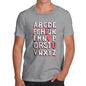 Men's Alphabet I <3 You T-Shirt